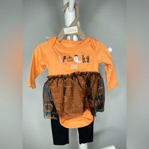 Chick Pea 2Pc  Set 0-3 Month girl Halloween Outfit